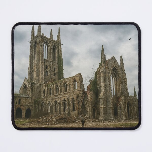 Item preview, Ruined Gothic Cathedral in Post-Apocalyptic Landscape designed and sold by James DeFazio.