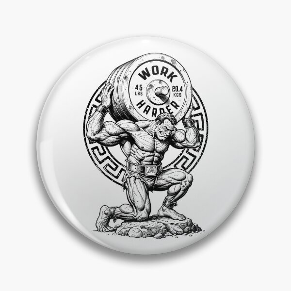 Item preview, Bodybuilder Greek God Gym Work Harder Funny Workout Muscle designed and sold by GrandeDuc.