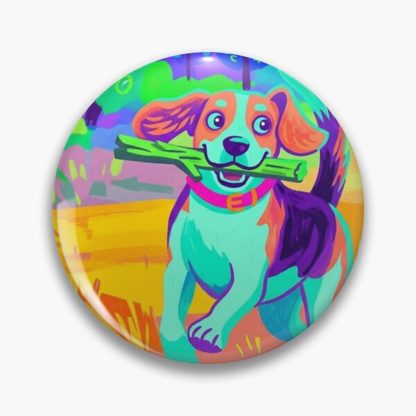 Item preview, Floating Without Wings Neon Dog Art designed and sold by BLUESKY11a.