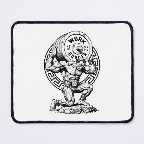 Item preview, Bodybuilder Greek God Gym Work Harder Funny Workout Muscle designed and sold by GrandeDuc.