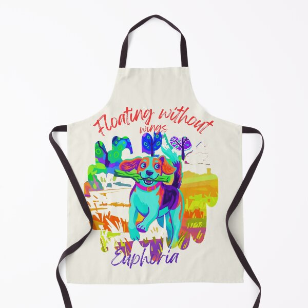 Item preview, Floating Without Wings Neon Dog Art designed and sold by BLUESKY11a.