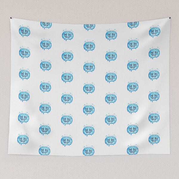 Item preview, Cold Pixel Emoji – Retro 8 Bit Freezing Reaction Sticker designed and sold by ANiyati.