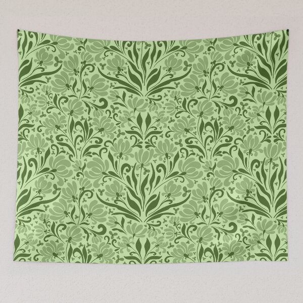 Item preview, Sage Garden Vintage Art Nouveau Pattern designed and sold by AneissPiaf.