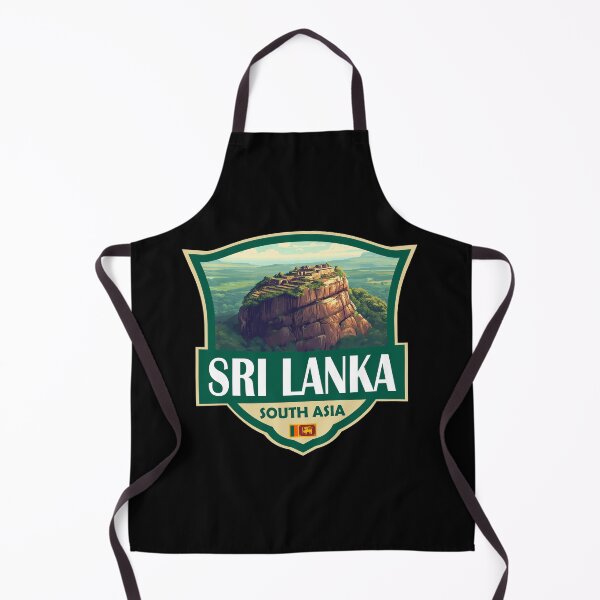 Item preview, Sri Lanka Illustration Retro Badge designed and sold by KrisSidDesigns.