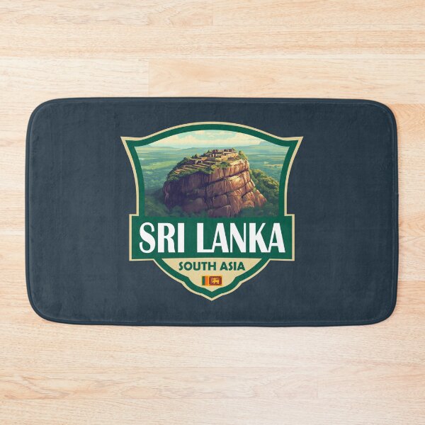 Item preview, Sri Lanka Illustration Retro Badge designed and sold by KrisSidDesigns.