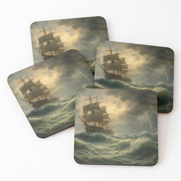 Item preview, Stormy Sea with Sailing Ship designed and sold by James DeFazio.