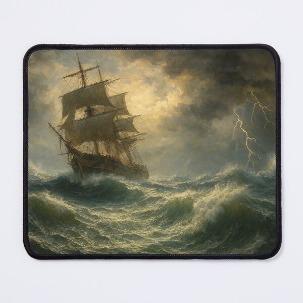 Item preview, Stormy Sea with Sailing Ship designed and sold by James DeFazio.
