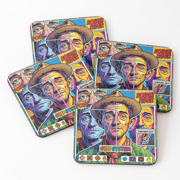 Item preview, Pop art graphic of a man with a hat, a farmer's portrait, colorful festival designed and sold by G-M-Designs.