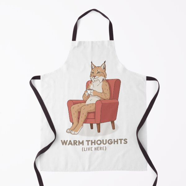 Item preview, Vintage Lynx Drinking Coffee Slow Living Illustration designed and sold by Cozy Vintage Animal.