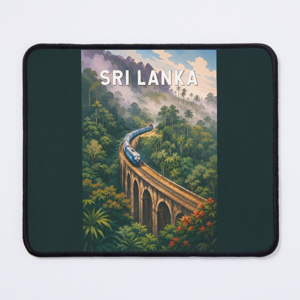 Item preview, Sri Lanka Train Illustration Travel Art Vintage designed and sold by KrisSidDesigns.