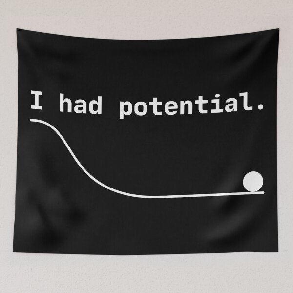 Item preview, I Had Potential 2(white text) designed and sold by muskitt.