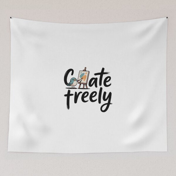 Item preview, Create Freely Bird Artist Logo designed and sold by AbanoubStore.