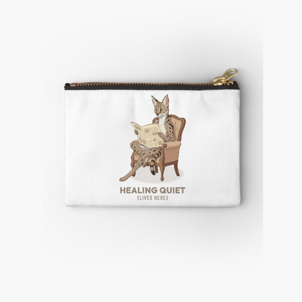 Item preview, Cozy Serval Cat Reading Newspaper Vintage Art designed and sold by Cozy Vintage Animal.