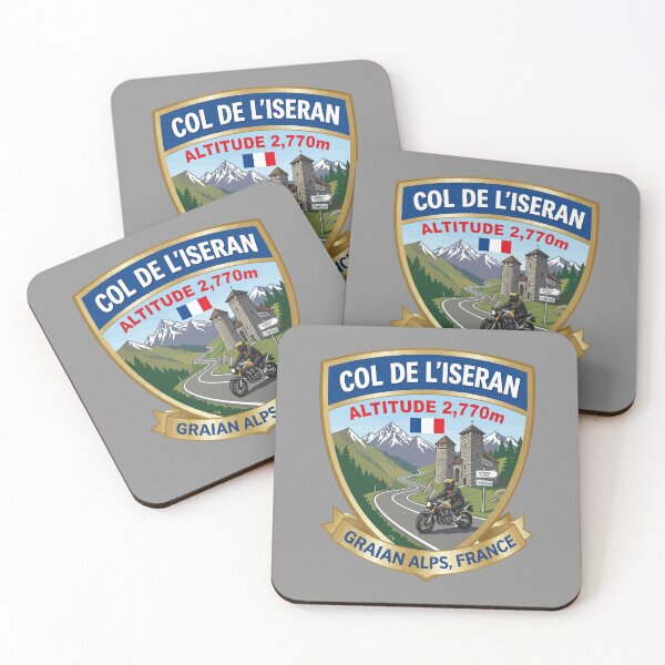 Item preview, Col de L'Iseran France Motorcycle Sticker TShirt 05 designed and sold by OuterShellUK.