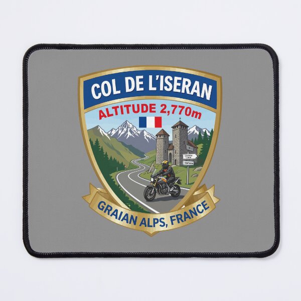 Item preview, Col de L'Iseran France Motorcycle Sticker TShirt 05 designed and sold by OuterShellUK.