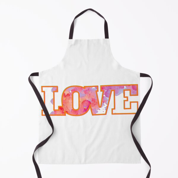 Item preview, Orange Floral Love Typographic Design designed and sold by UnicornPeach.