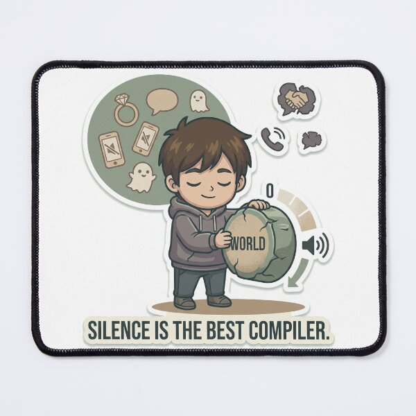 Item preview, Silence Is The Best Compiler designed and sold by IntrovertEngineer11.
