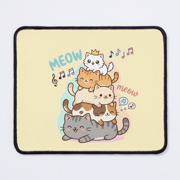 Item preview, Cute Kawaii Cat Pyramid Meow Musical Kitten Stack designed and sold by jo-e-basta.