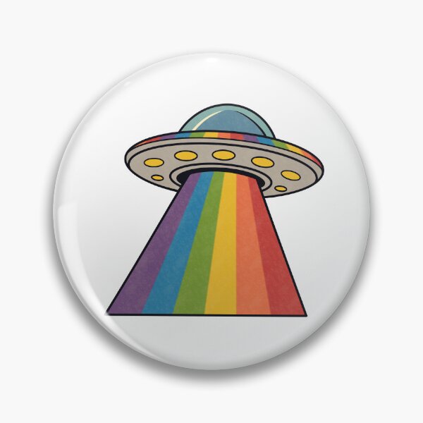 Item preview, UFO with Rainbow Beam Pride designed and sold by Anne97s.