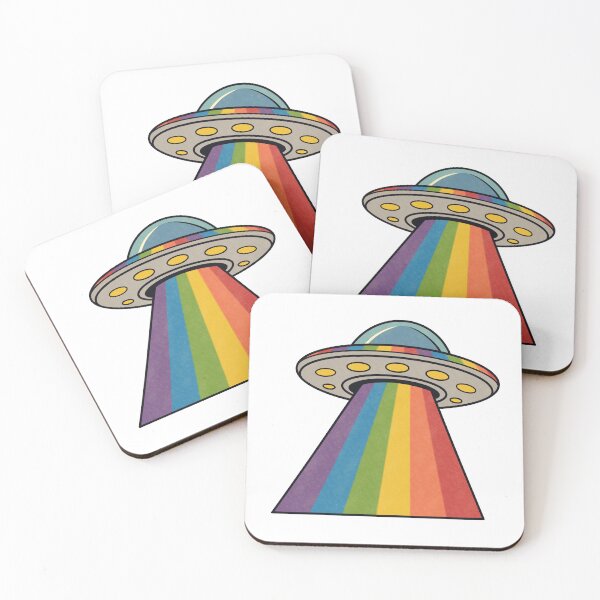 Item preview, UFO with Rainbow Beam Pride designed and sold by Anne97s.