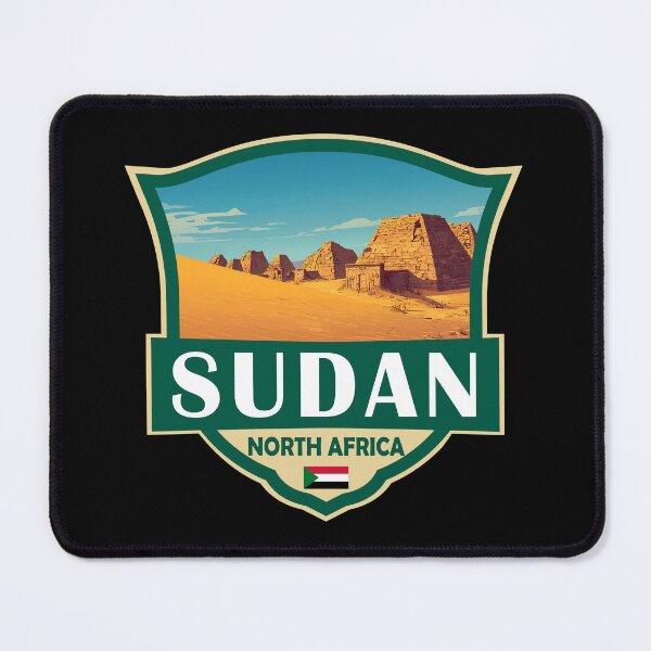 Item preview, Sudan Illustration Retro Badge designed and sold by KrisSidDesigns.