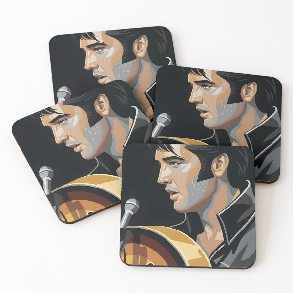 Item preview, Elvis Presley Vector Illustration Potrait designed and sold by Boruto1231.