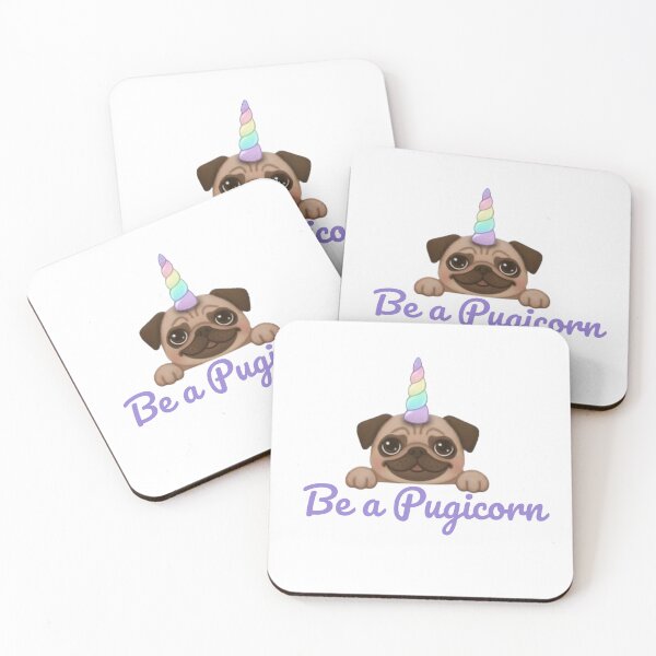 Item preview, Cute pug unicorn sticker “Pugicorn” designed and sold by Bud the Pug & Friends .