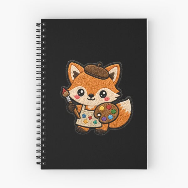 Item preview, Tiny Fox Painter Embroidery Patch Cute Kawaii designed and sold by ColorSplash123.
