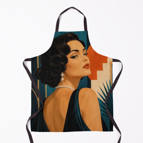 Item preview, Wall Art - Postcard - Art Deco Elegance – Pearl Gaze designed and sold by ForeverPrintsOK.