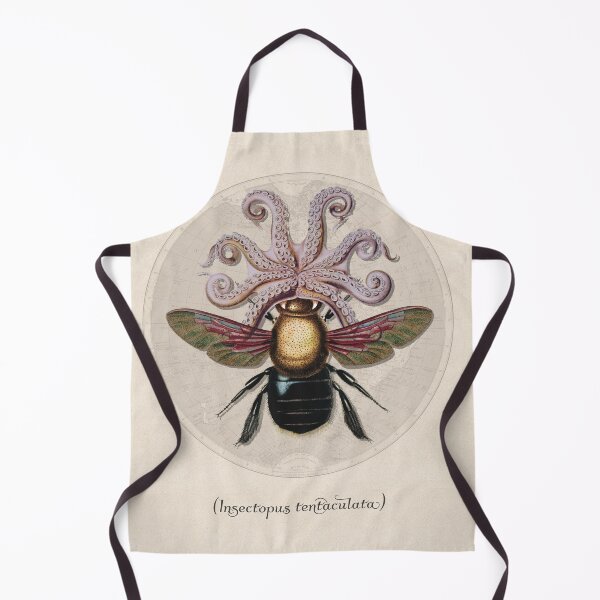Item preview, Insectopus Tentaculata | Surreal Octopus Bug Collage Creature designed and sold by Becky-Poppins.