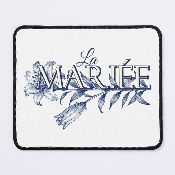 Item preview, La Mariee Vintage Floral Wedding Typography Art designed and sold by Olhapro.