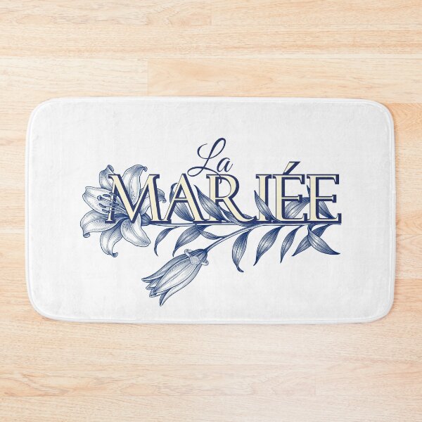 Item preview, La Mariee Vintage Floral Wedding Typography Art designed and sold by Olhapro.