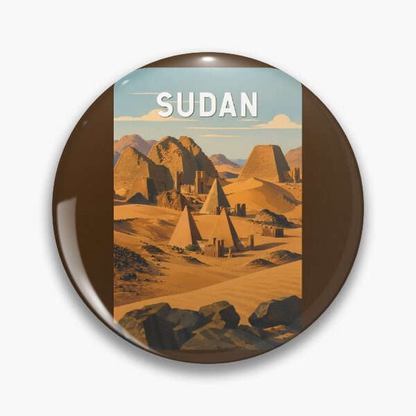 Item preview, Sudan Illustration Travel Art Vintage designed and sold by KrisSidDesigns.
