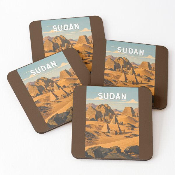 Item preview, Sudan Illustration Travel Art Vintage designed and sold by KrisSidDesigns.