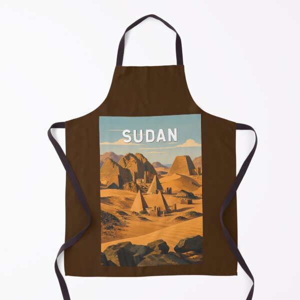 Item preview, Sudan Illustration Travel Art Vintage designed and sold by KrisSidDesigns.