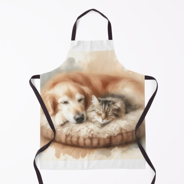 Item preview, Serene rest - Dog and cat in harmony designed and sold by davidromapixel.