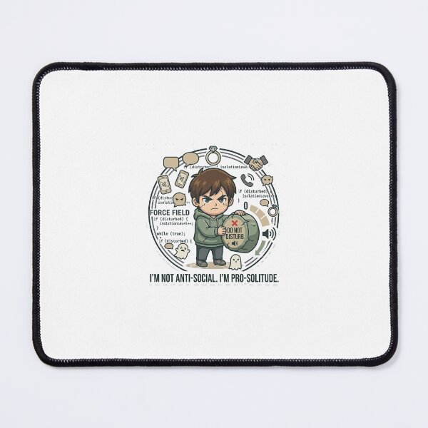 Item preview, I'm Not Anti-Social I'm Pro-Solitude designed and sold by IntrovertEngineer11.