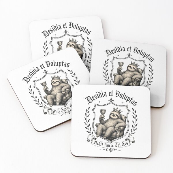 Item preview, Desidia et Voluptas Gothic Sloth Crest designed and sold by LoppiPrintShop.