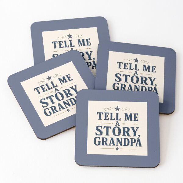 Item preview, Tell Me a Story, Grandpa – Vintage Typography Grandpa Design designed and sold by Novel Works Studio.