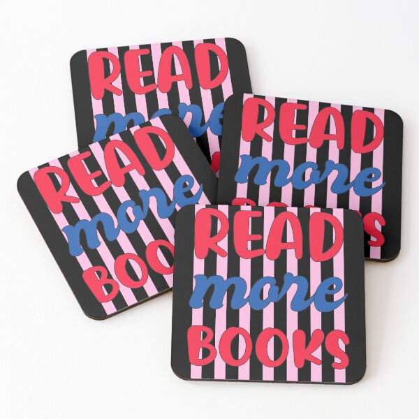 Item preview, Read More Books Retro Typography Art designed and sold by MotivaChic.