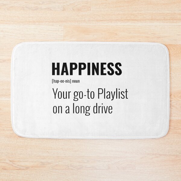 Item preview, Happiness is your go to playlist on a long drive designed and sold by greener designs.