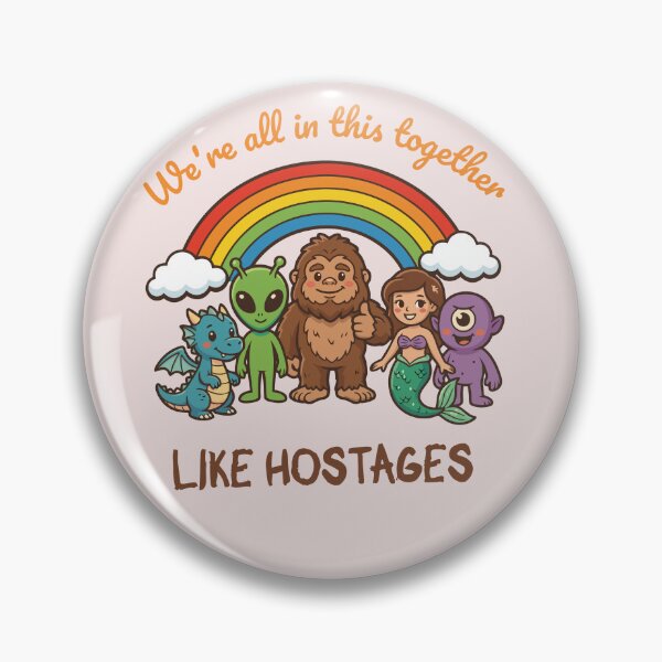 Item preview, We’re All In This Together Like Hostages – Funny Paranormal Squad Under Rainbow designed and sold by GaMaDesing.