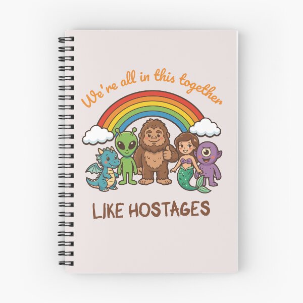 Item preview, We’re All In This Together Like Hostages – Funny Paranormal Squad Under Rainbow designed and sold by GaMaDesing.