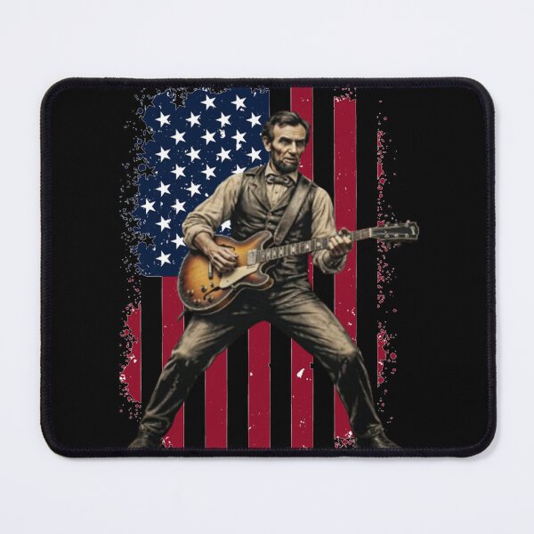 Item preview, Abraham Lincoln Playing Guitar 4th of July 250th Anniversary designed and sold by CallDesign.