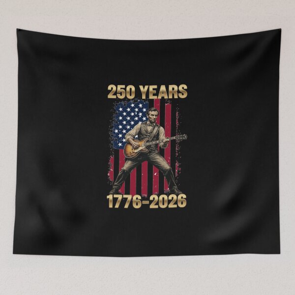 Item preview, Abraham Lincoln Playing Guitar 4th of July 250th Anniversary  designed and sold by CallDesign.