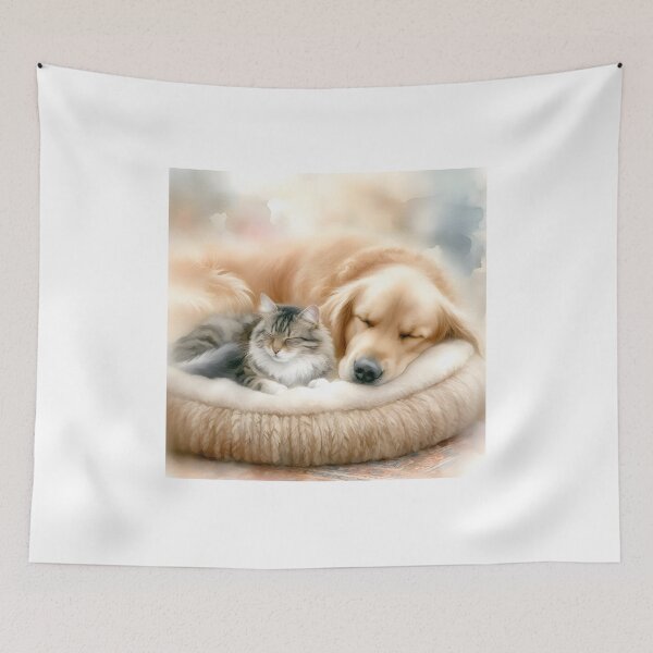 Item preview, Shared dream - Dog and cat united designed and sold by davidromapixel.