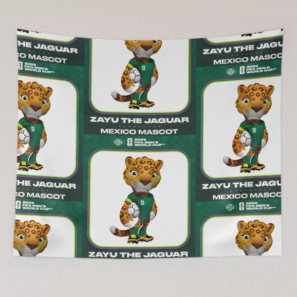 Item preview, 2026 Mexican Soccer Mascot – Zayu the Jaguar designed and sold by Abeshinobi.