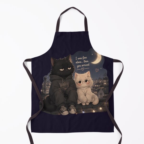 Item preview, Fine Alone Then You Arrived Cats Illustration designed and sold by alvinavery.