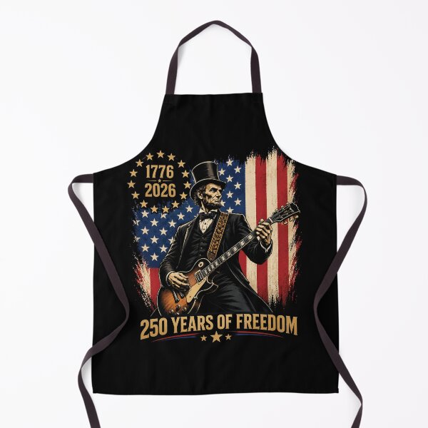 Item preview, 250 Years 1776-2026 USA Flag Abe Lincoln Playing Guitar designed and sold by D4nnyBoiArt.