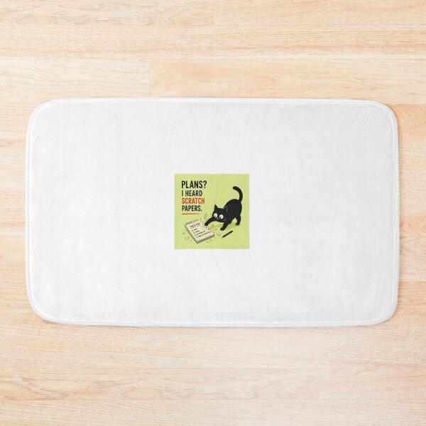 Item preview, Plans I Heard Scratch Papers Funny Cat designed and sold by LovelyCatGalaxy.